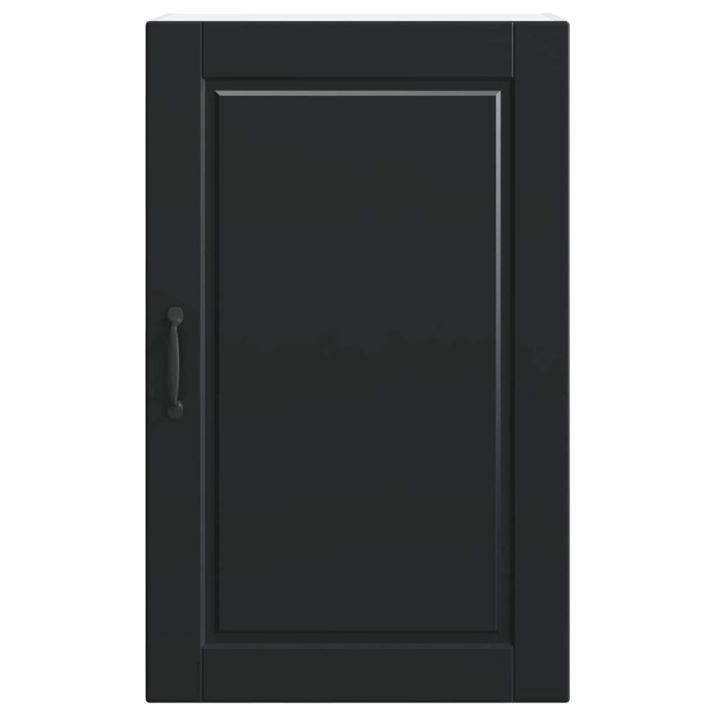 Mobiletto da cucina moderno 50 x 31 x 80 cm pratico e funzionale contenitore in legno ingegnerizzato nero 02_0054380