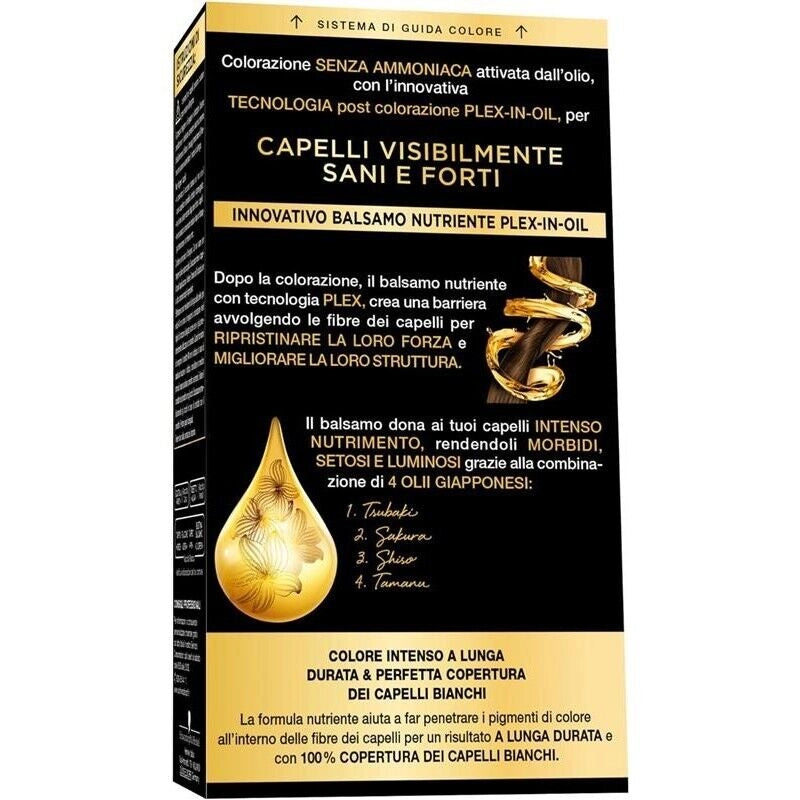 SCHWARZKOPF PALETTE OLEO COLORAZIONE PERMANENTE COPERTURA CAPELLI BIANCHI NO AMMONIACA  6-54 NEW CASTANO CHIARO