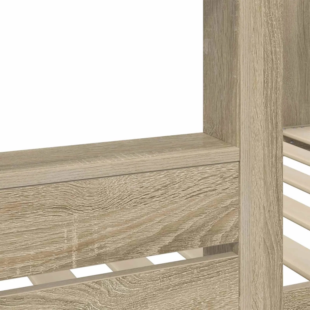 Letto a Castello per Bambini | Letto Infantile | Lettino Rovere Sonoma 80 x 200 cm