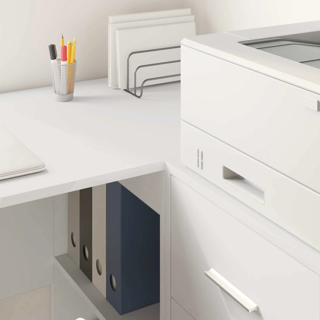 Credenza | Madia | Buffet da pranzo | Armadio da pranzo con cassetto Bianco 38 x 34 x 75 cm