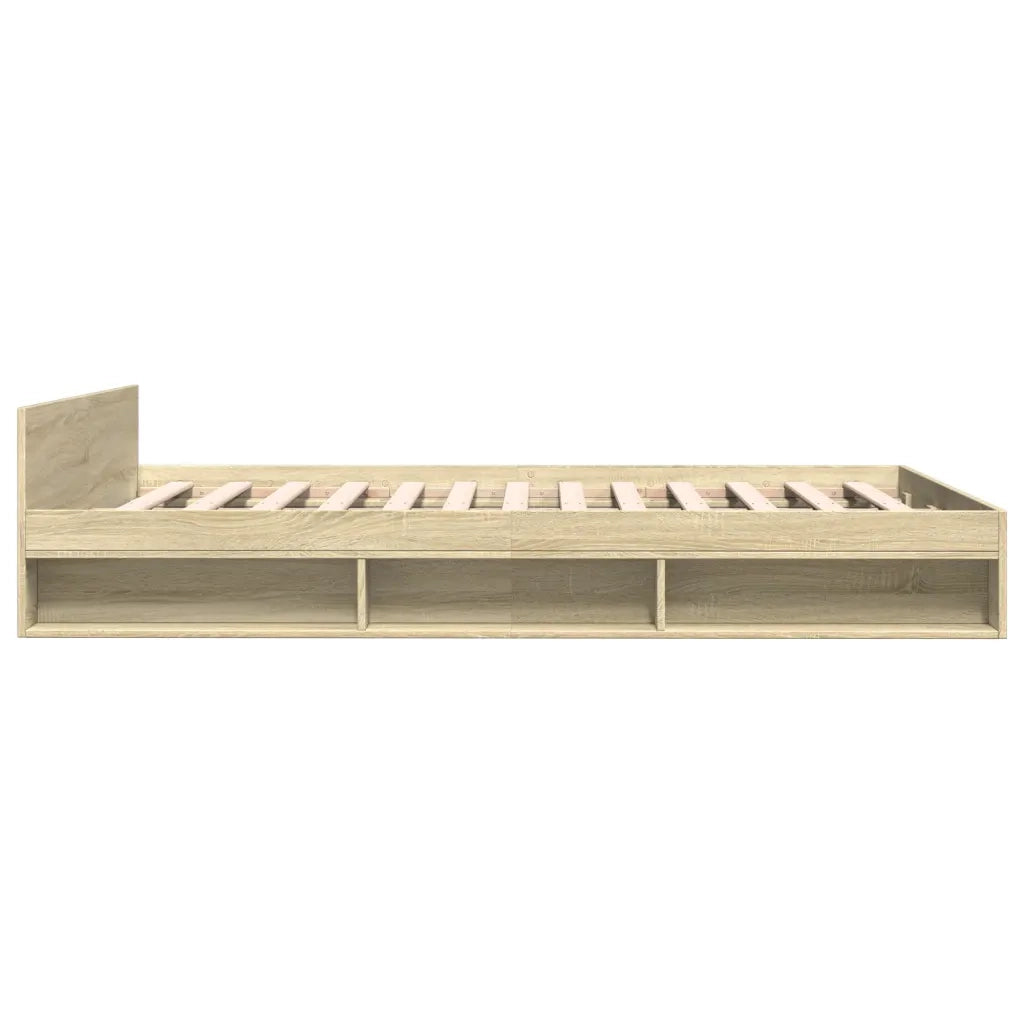 Giroletto Cassetti Rovere Sonoma 140x190 cm Legno Multistrato