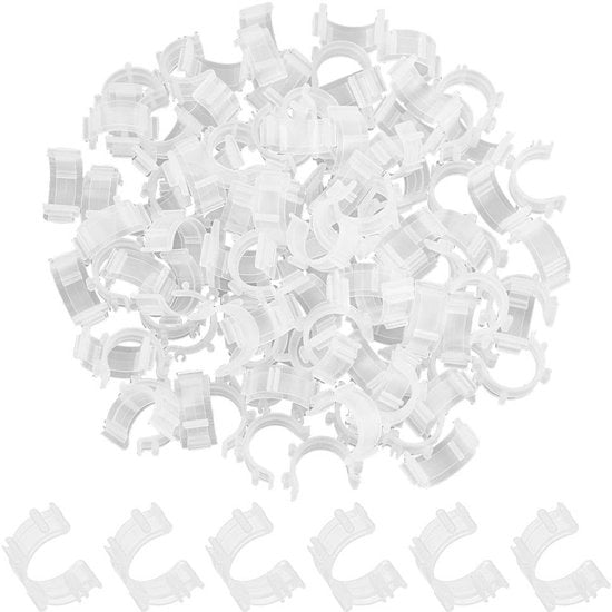 Set di clip per tessuto 100 pezzi - Contenitore per gomiti - Set di gomiti per tessuto - Organizzatore per attrezzi da cucito - Clip per tessuto - Materiale flessibile