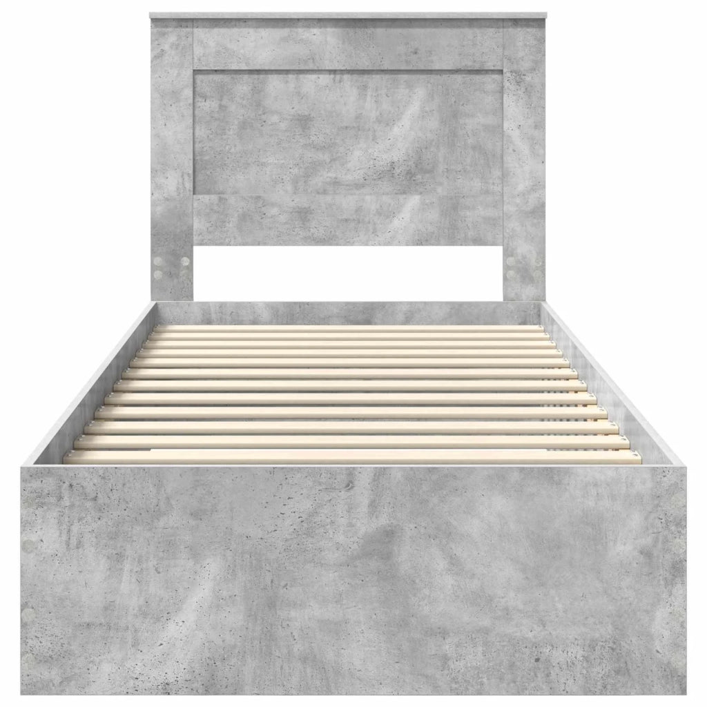 Struttura del letto-Giroletto Grigio Certo e Argento 75 x 190 cm 172213