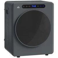 Asciugatrice, 6 Programmi, 40-60℃, 4 kg Capacità, Compatta, Controllo Touch, Grigio