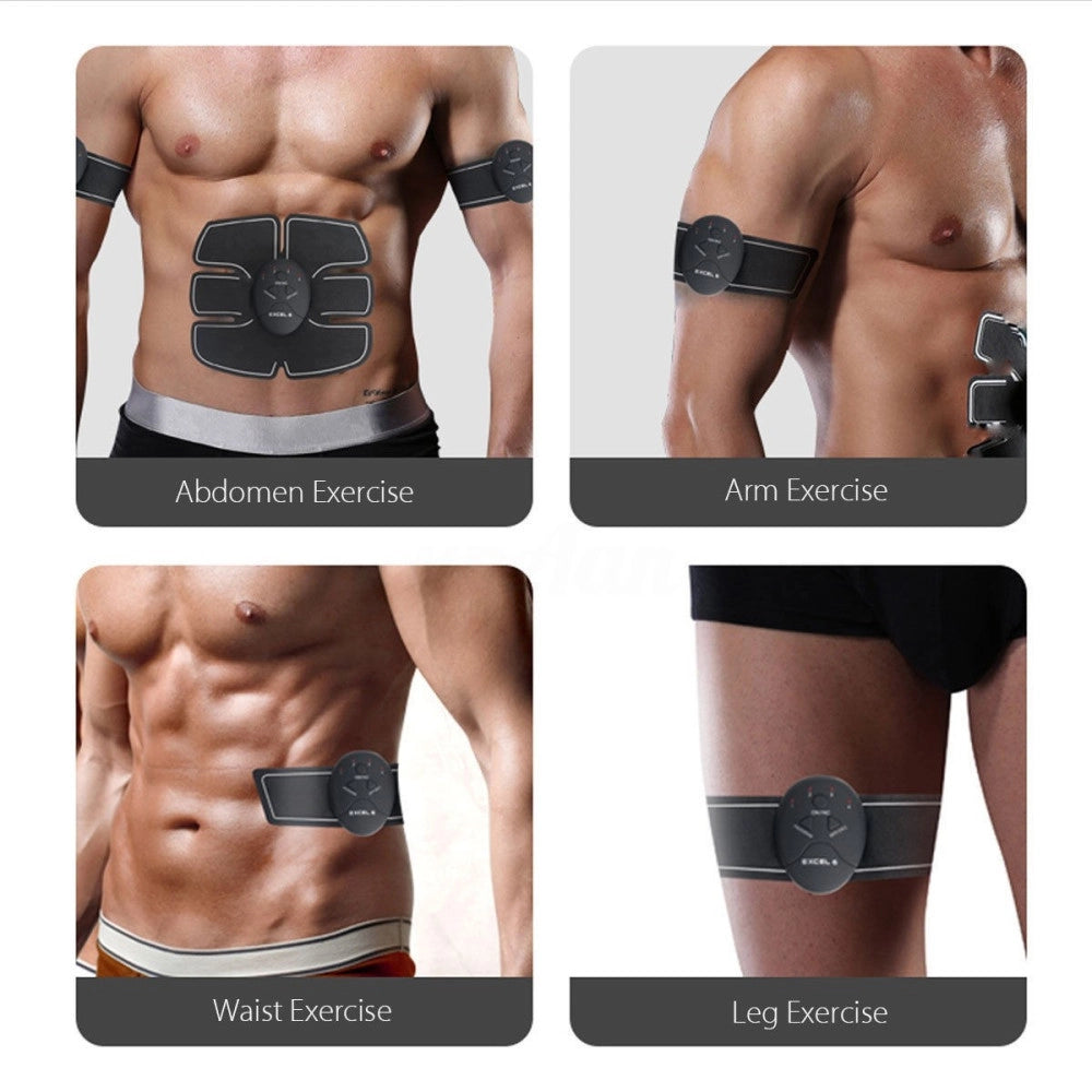 Trade Shop - Elettrostimolatore Ems Trainer Stimola Addominali Braccia Gambe Glutei Palestra -