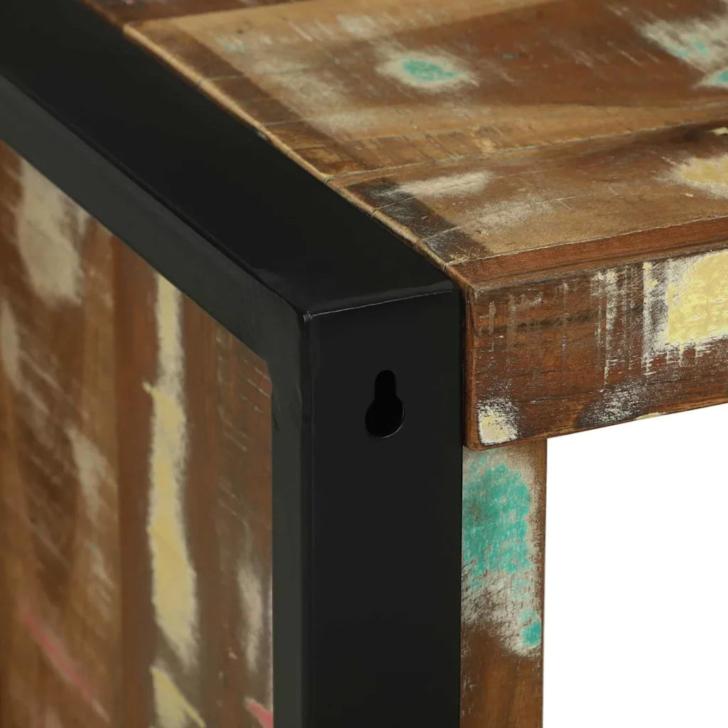 Cubetto da Parete Marrone Legno Recuperato Massello CFW7574386