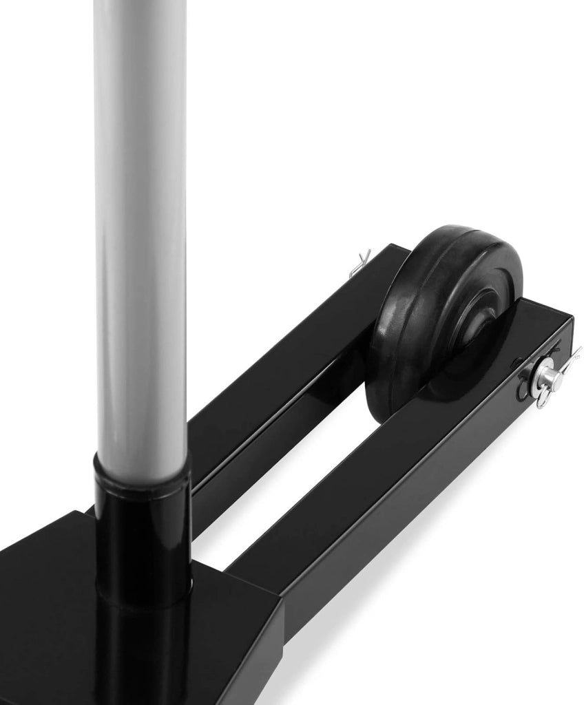 Monzana Carrello Porta Pneumatici 225mm in Alluminio 3 rotelle Copertura Protezione carico Max. 100kg Supporto per Cerchioni