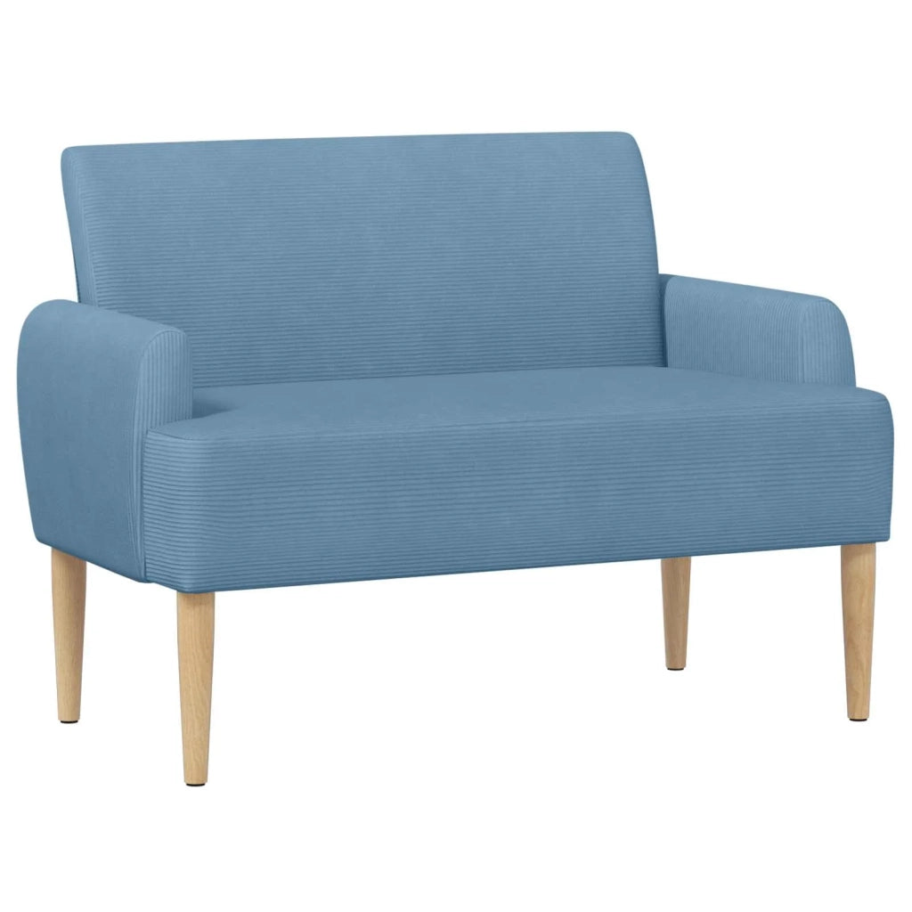 Loveseat con bottoni imbottiti Blu 116 x 67 x 81 cm 42041791