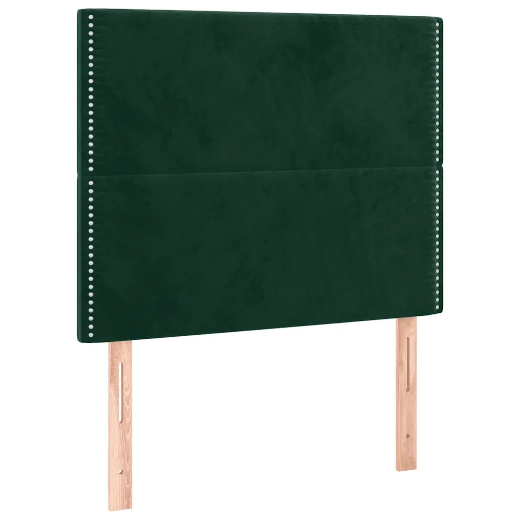 Giroletto con Testiera Verde Scuro 100x200 cm in Velluto cod mxl 57992