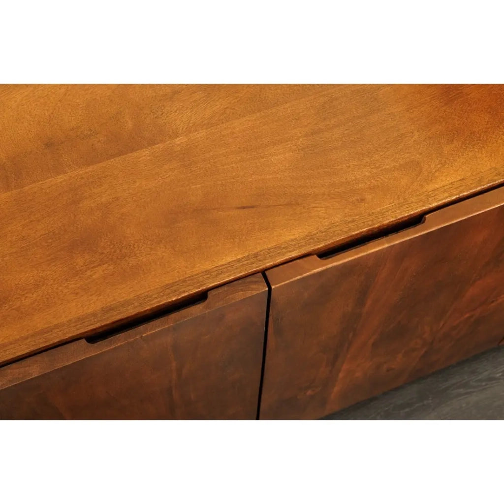 Buffet 175 cm 4 porte legno massiccio marrone – Collezione NATURA