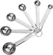 Set di misuratori 6 pezzi in acciaio inossidabile - precisi - per cucina - duraturo - finitura lucida - set di misuratori