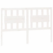 Testiera | Testata per Letto Bianca 145,5x4x100 cm Legno Massello di Pino