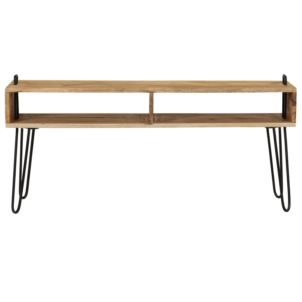 Mobile Porta TV-Mobile per TV-Credenza TV in Legno Massello di Mango 110x35x45 cm