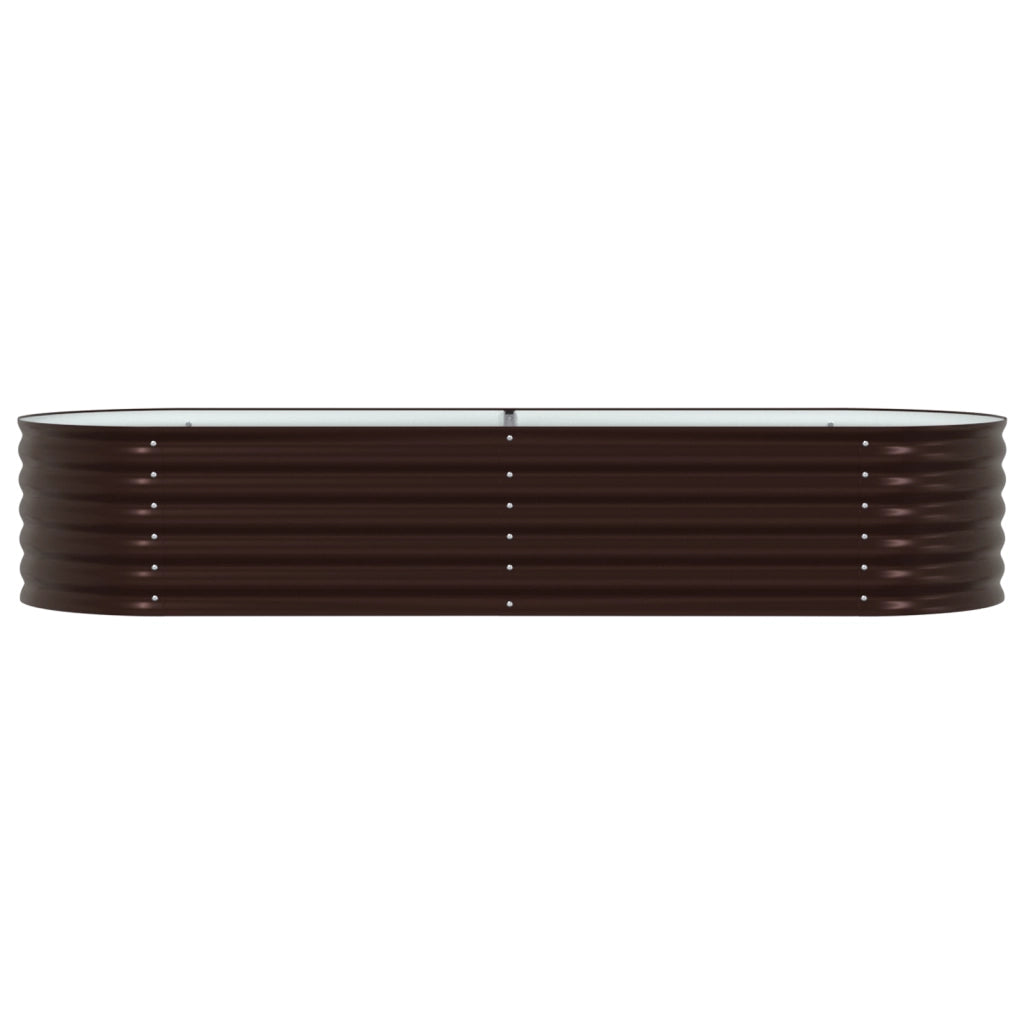 Letto da Giardino Rizzato Marrone 240x80x44 cm Acciaio Zincato