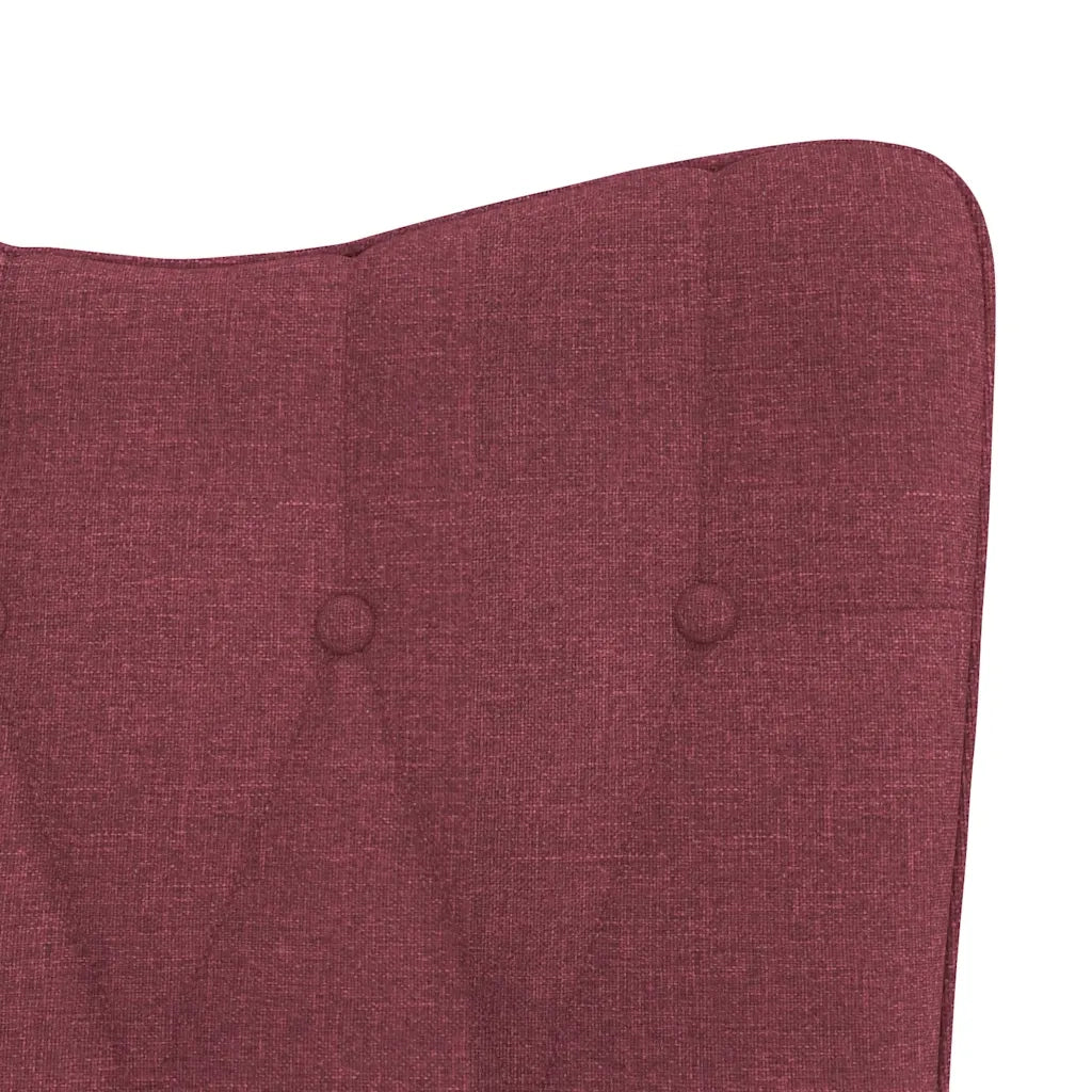 Poltrona Relax con Poggiapiedi Rosso Vino in Tessuto cod mxl 27284