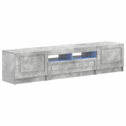 Mobile TV LED a 5 pezzi Grigio Cemento Legno ingegnerizzato 3417004