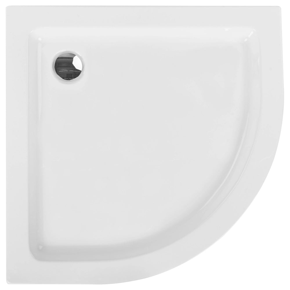 Piatto doccia con scarico Bianco Acrilico ABS Materiale sintetico 90 x 90 x 5 cm Minimalista