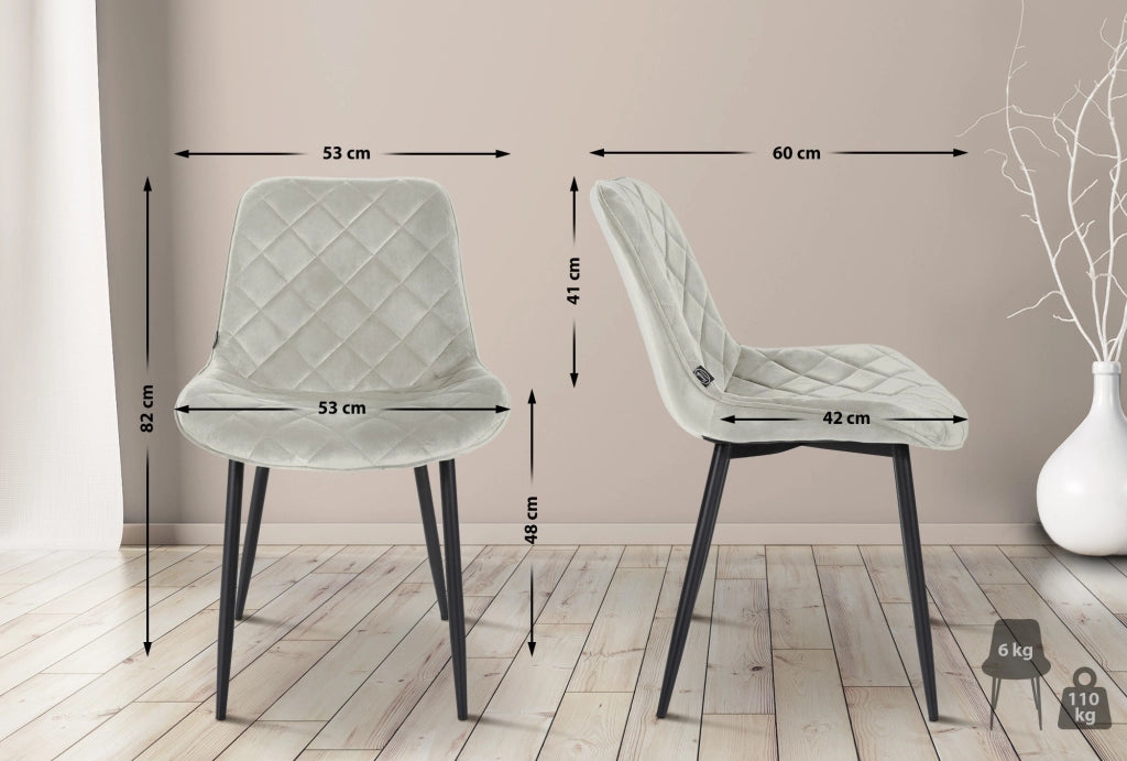 4er Set Stьhle Springs Samt