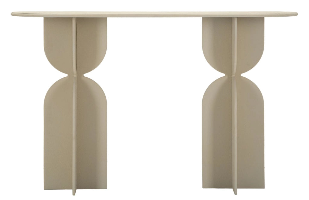 Console Dune 120x40x75,5 cm in Ferro Crema