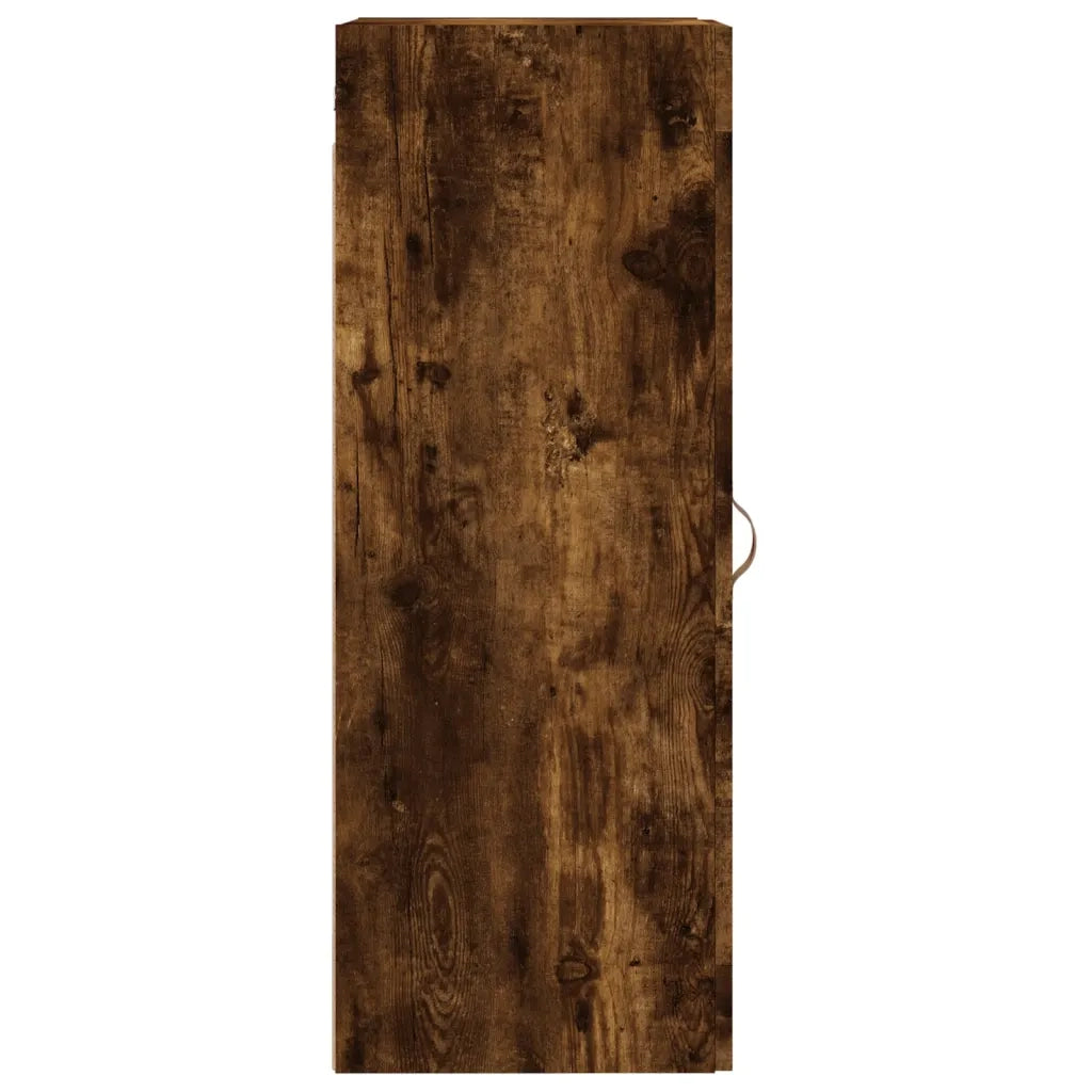 Mobile a Parete Rovere Fumo 34,5x34x90 cm in Legno Multistrato 830481