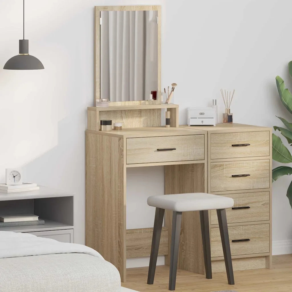 Tavolo da Trucco con cassetto Rovere Sonoma 50 x 41 x 140 cm 865129