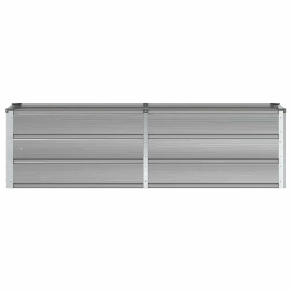 Fioriera Grigio chiaro 160 x 40 x 45 cm Acciaio