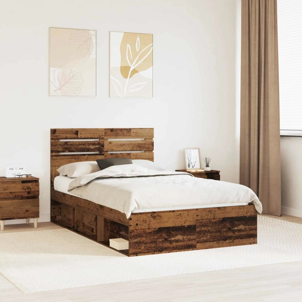 Struttura del letto Legno vecchio 120 x 200 cm Pino massello 3411437