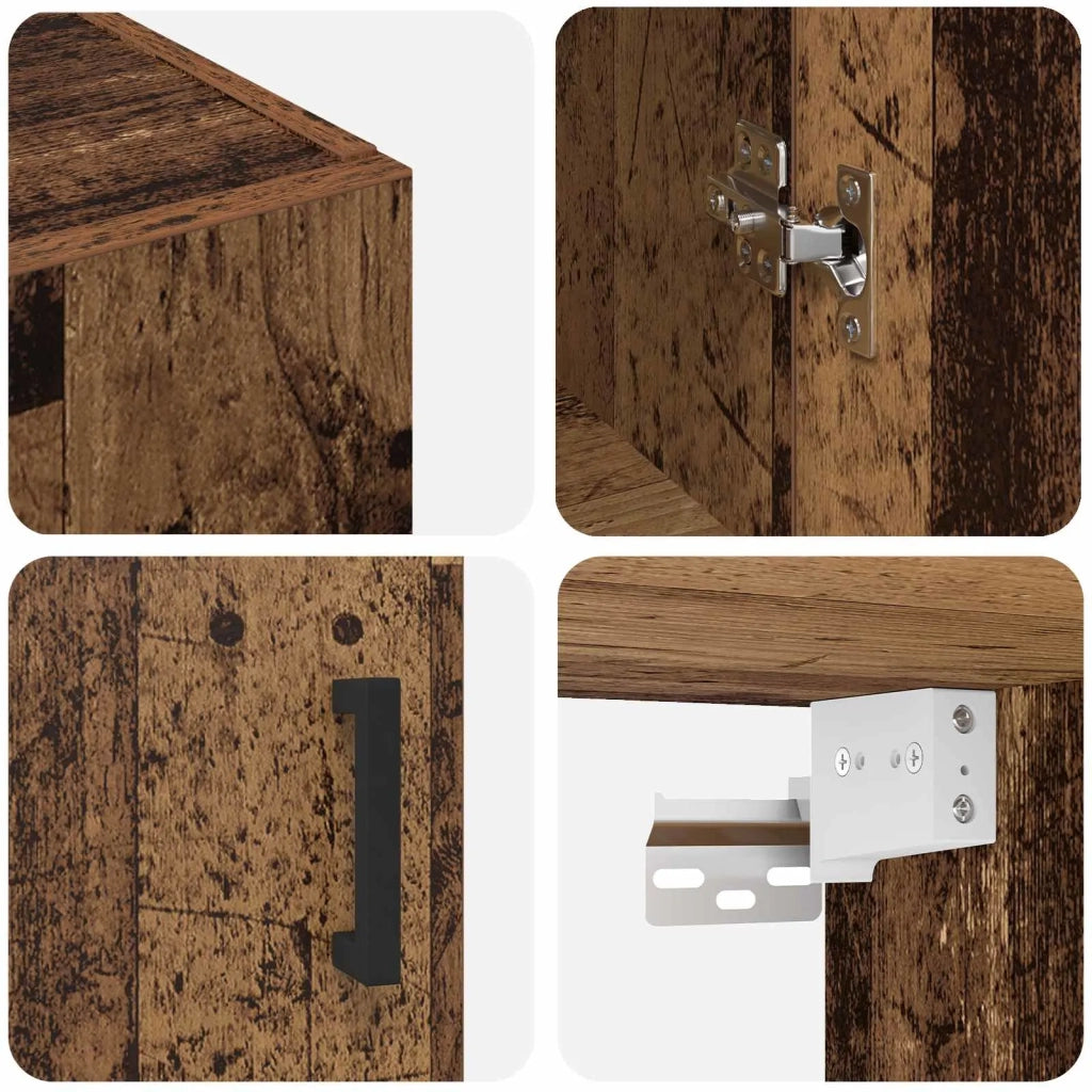 Armadietto a muro Legno vecchio 69,5 x 34 x 90 cm 879516