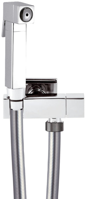 Set idroscopino composto da: idroscopino rb120 sq, flessibile 80 cm e rubinetto ad angolo sq.