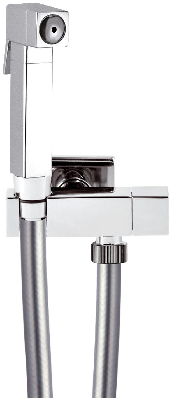 Set idroscopino composto da: idroscopino rb120 sq, flessibile 80 cm e rubinetto ad angolo sq.