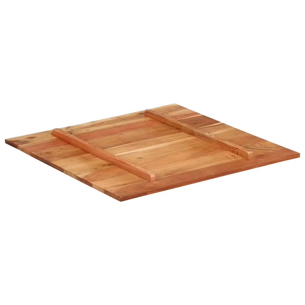 Piano Tavolo in Legno Massello di Acacia 15-16 mm 70x70 cm 285984