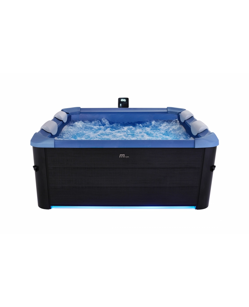 Minipiscina idromassaggio rigida da esterno, 6 sedute 160x160cm wi-fi smart Mspa Oslo blu Sapphire