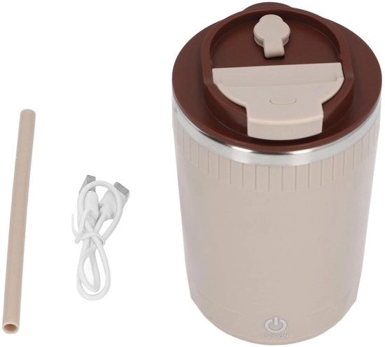 Bicchierino per caffè portatile 380 ml - Agitazione automatica - Resistente all'usura - In acciaio inossidabile - Leggero - Igiene e durata garantite - Becher per miscela personalizzata