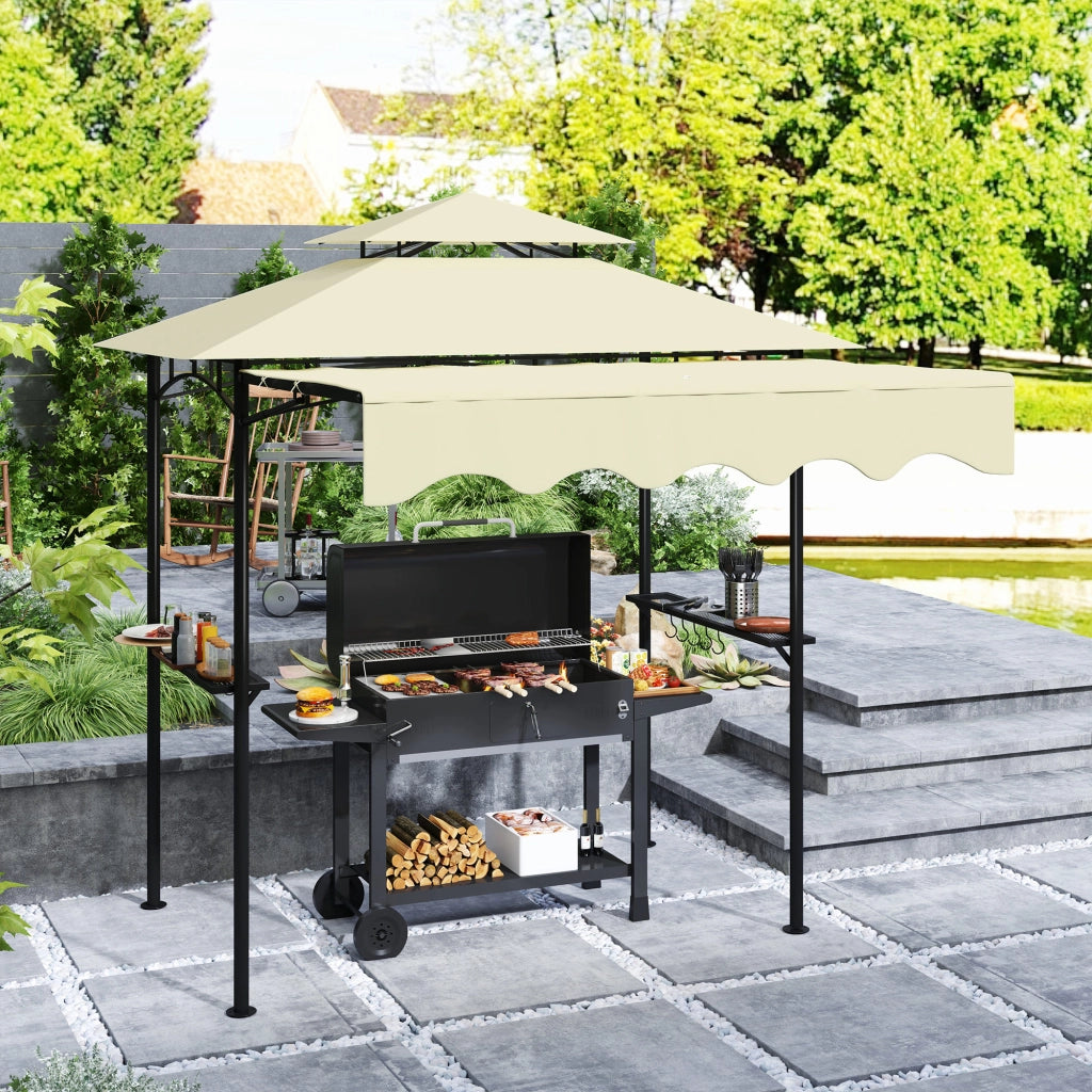 Gazebo da giardino ¨C zephmum ¨C Beige 242x232x248 cm
