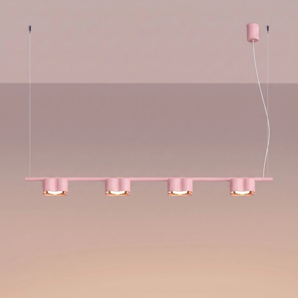 Lampadario OVIO 4 rosa Gx53