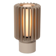 Lampada da tavolo LAMBRES 1xE27 taupe alluminio Lucide