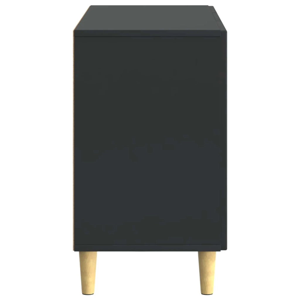 Credenza Nero 89 x 34,5 x 60 cm Legno ingegnerizzato