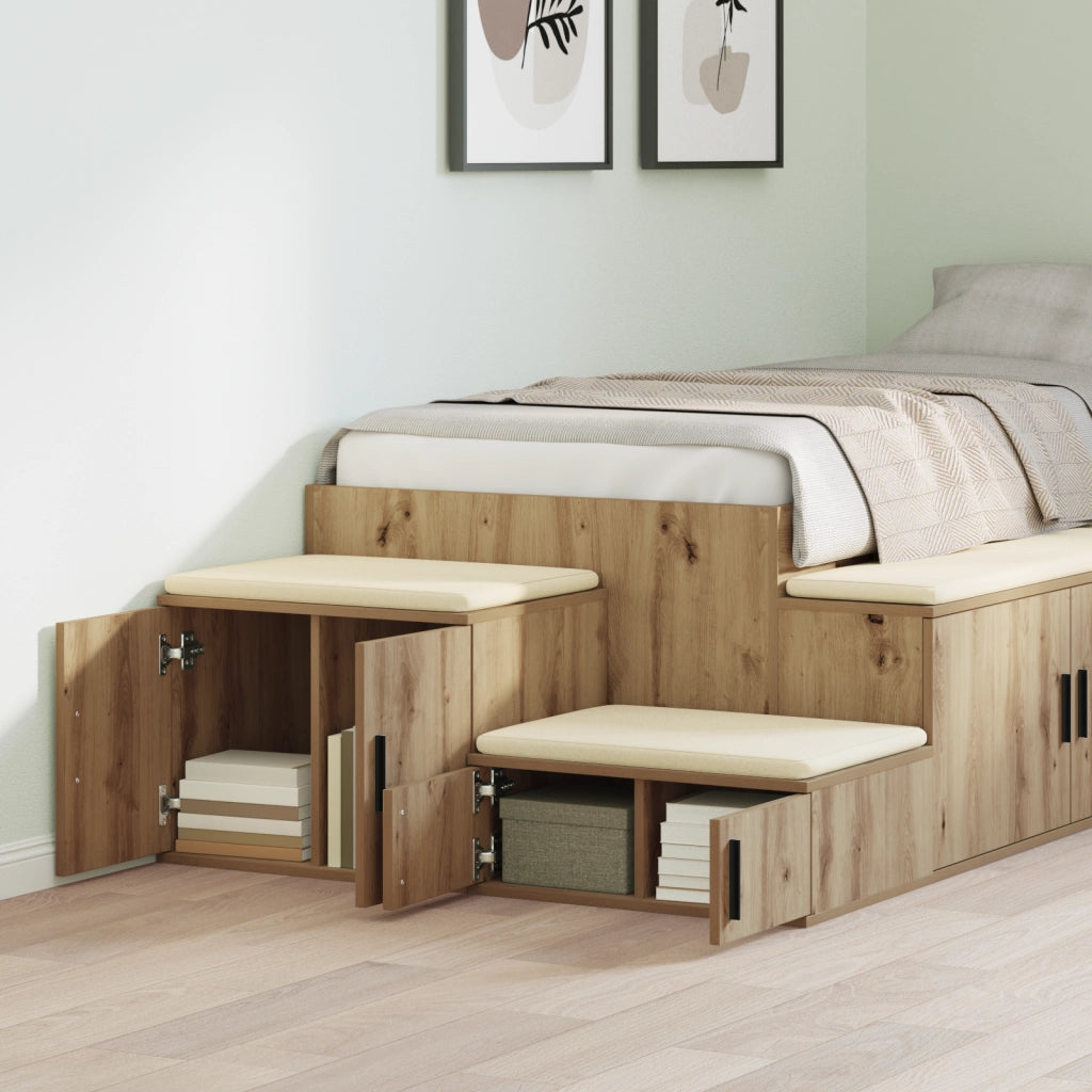 Armadio di stoccaggio  Rovere artigianale 127x41x40 cm Legno ingegnerizzato