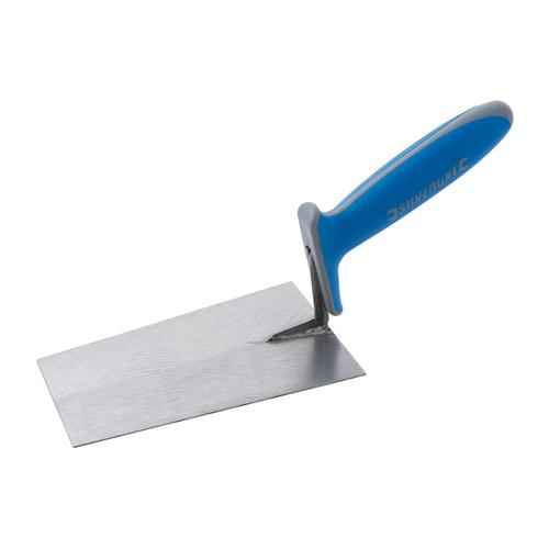 Cazzuola a punta quadrata con impugnatura morbida 180 x 110 mm silverline