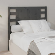 Testiera per Letto Grigia 96x4x100 cm in Legno Massello di Pino 818752