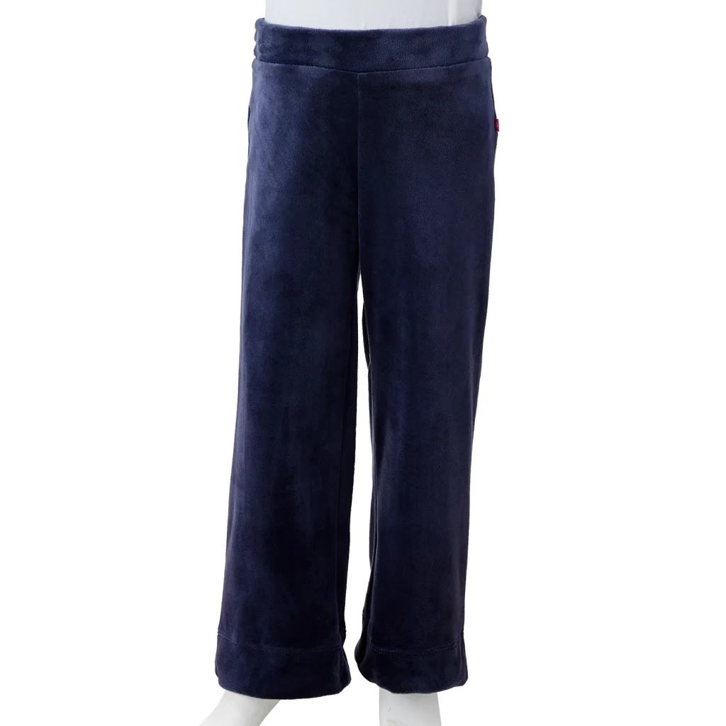 Pantaloni da Bambino in Velluto Blu Scuro 92 CFW2984806