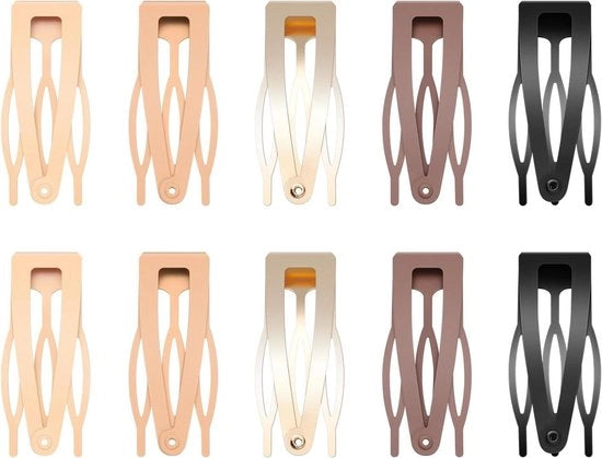 10 pacchi di clip capelli per donne e bambini - Accessori capelli in metallo per ragazze