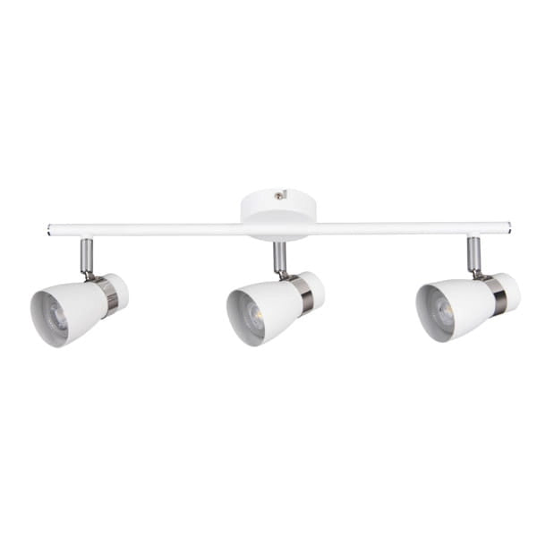 Plafoniera Kanlux ENALI 28766 3xGU10 bianco/cromo metallo