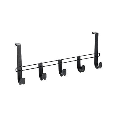 APPENDIABITI PER PORTA CON 5 GANCI METALTEX LAVA NERO OPACO