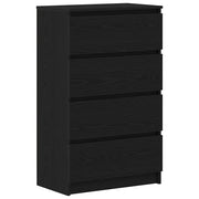 Credenza | Madia | Buffet da pranzo | Armadio da pranzo Rovere Nero 60x35x98,5 cm in Legno Multistrato