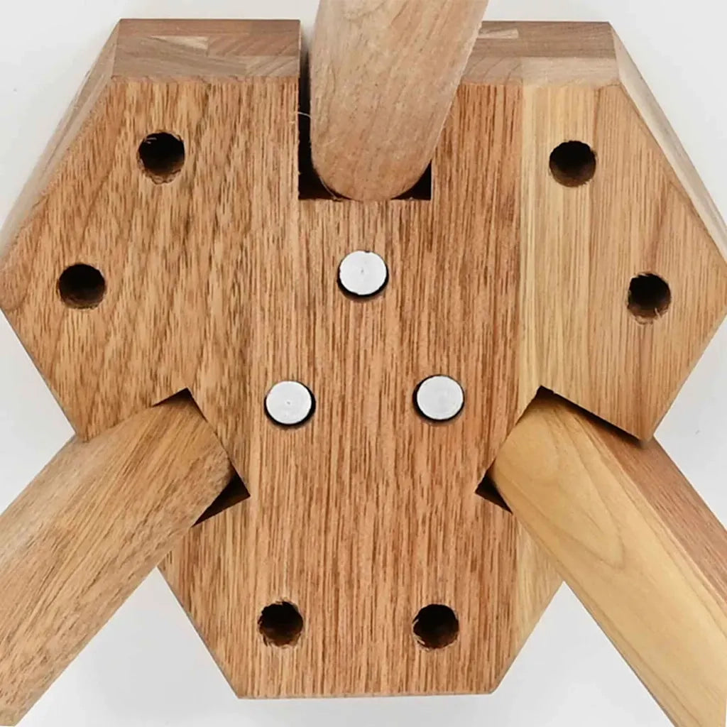 Tavolino da salotto 3 pcs Marrone Legno di Noce Massello 42009908