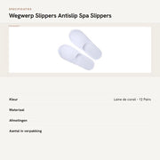 Slipper unisex per uso quotidiano - 50 paia - Antiscivolo - Adatto per bagno/hotel - Dimensioni 27x10.5 cm - Spessore 3 mm