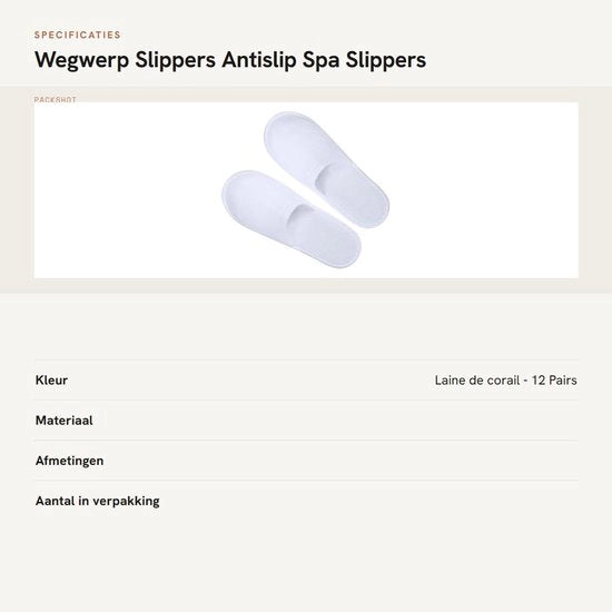 Slipper unisex per uso quotidiano - 50 paia - Antiscivolo - Adatto per bagno/hotel - Dimensioni 27x10.5 cm - Spessore 3 mm