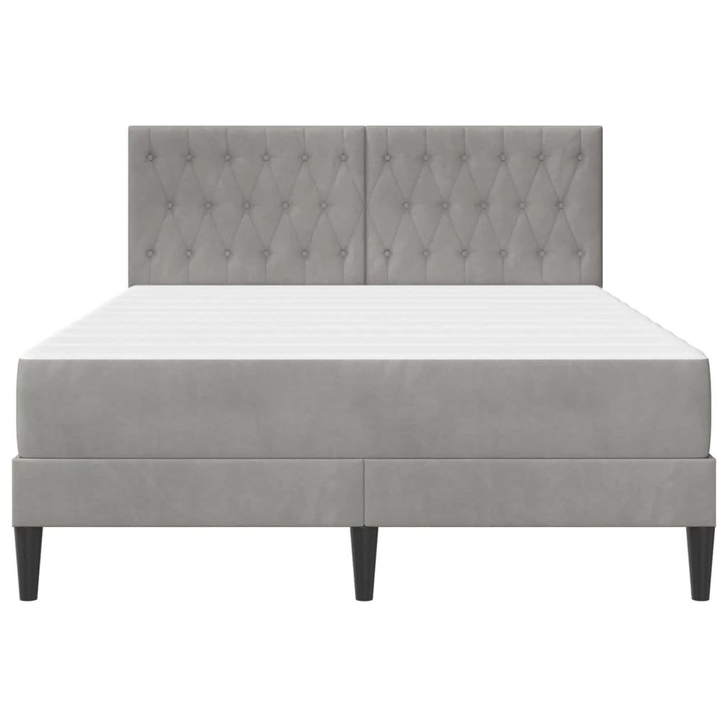 Struttura letto con materasso Grigio chiaro 160 x 200 cm