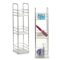 Scaffale da Bagno Porta Tutto in Acciaio 16x16 H 63cm Porta Accessori Doccia Vasca